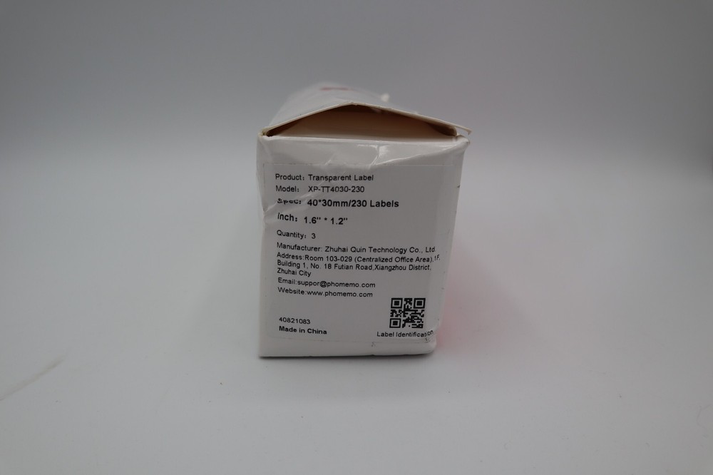 Phomemo Transparent Labels XP-TT4030-230 3 pack