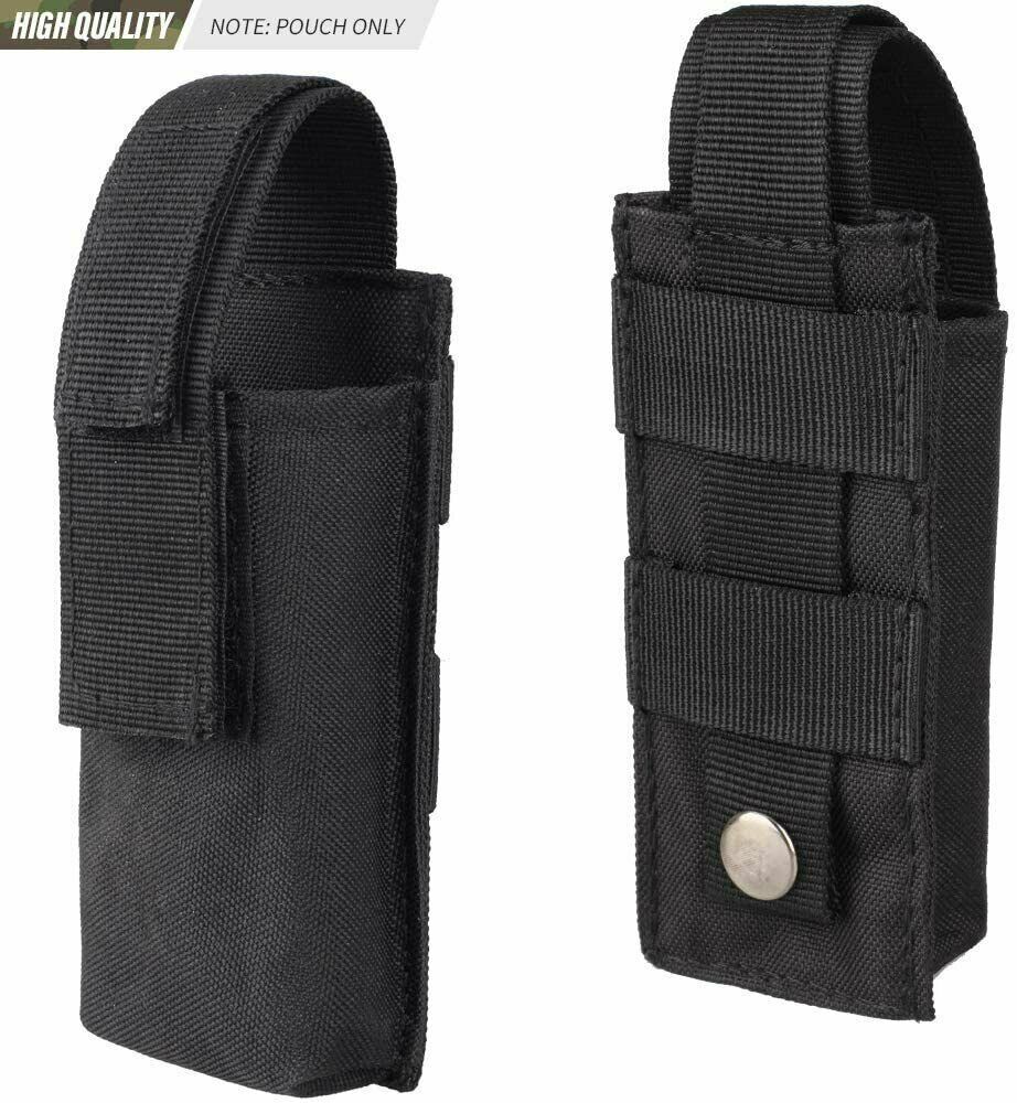 Flashlight Pouch Holder Nylon Belt Holster LED Flashlight Torch Protective Case