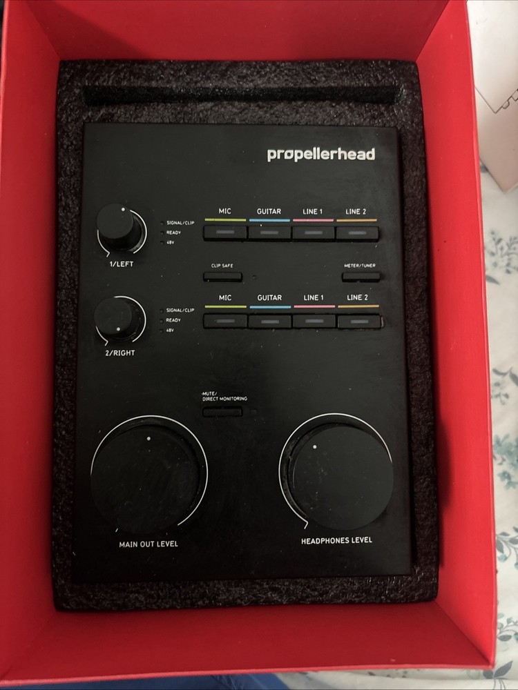 Propellerhead Balance USB Audio Interface PBA01 without USB CABLE TESTED WORKING