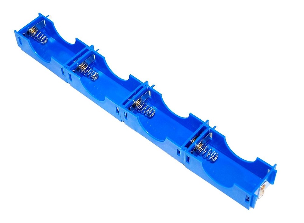 D-Cell Battery Holders 4-Pack for Parallel/Series Connections