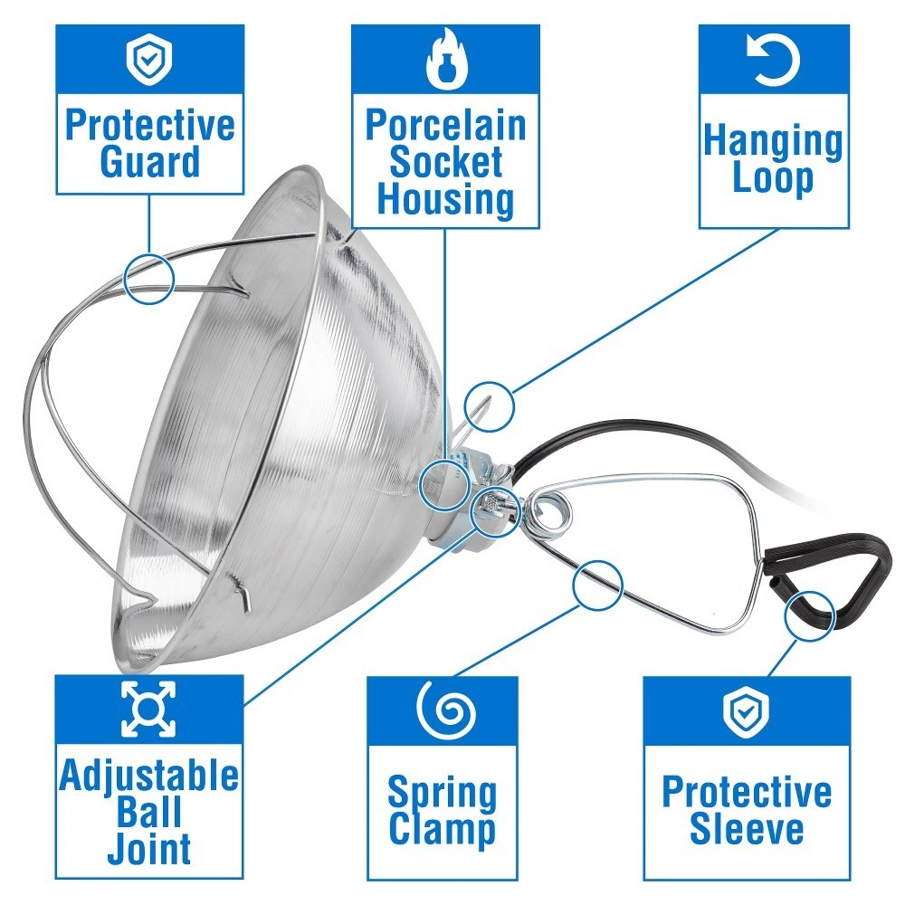 Aluminum Clamp Light 10 Pack 300 Watt Max E26 Socket