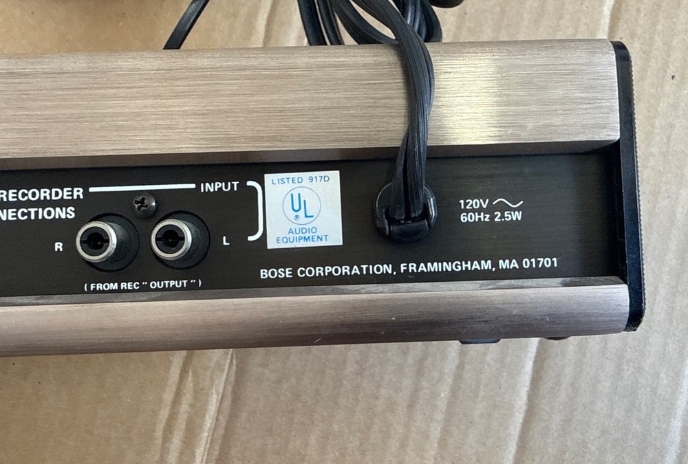 Untested!! Bose 901 Series V Active Equalizer EQ 120V Champagne