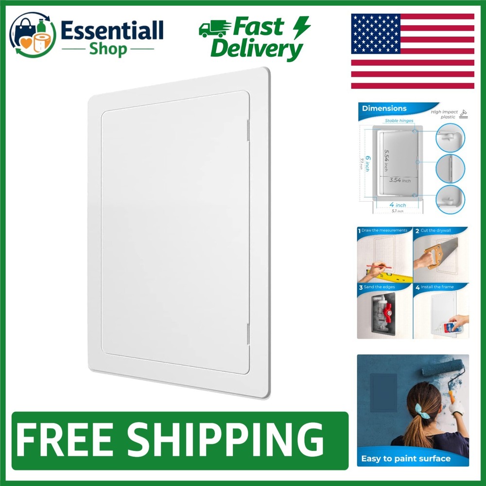 4 x 6 Inch Durable Drywall Access Panel - Versatile Plumbing & Electrical Door