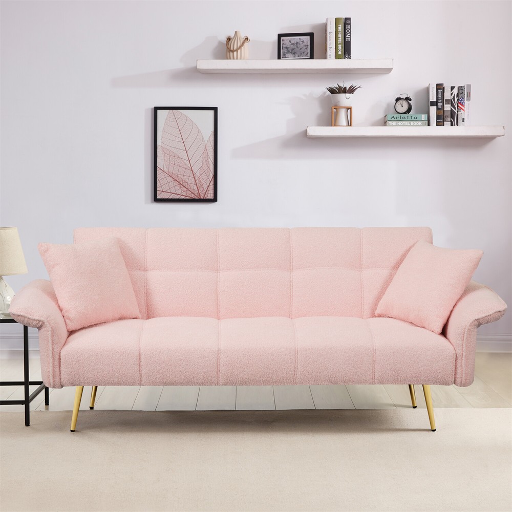 Convertible Sleeper Sofa Bed Futon Sofa Couch Folding Recliner Sofa US