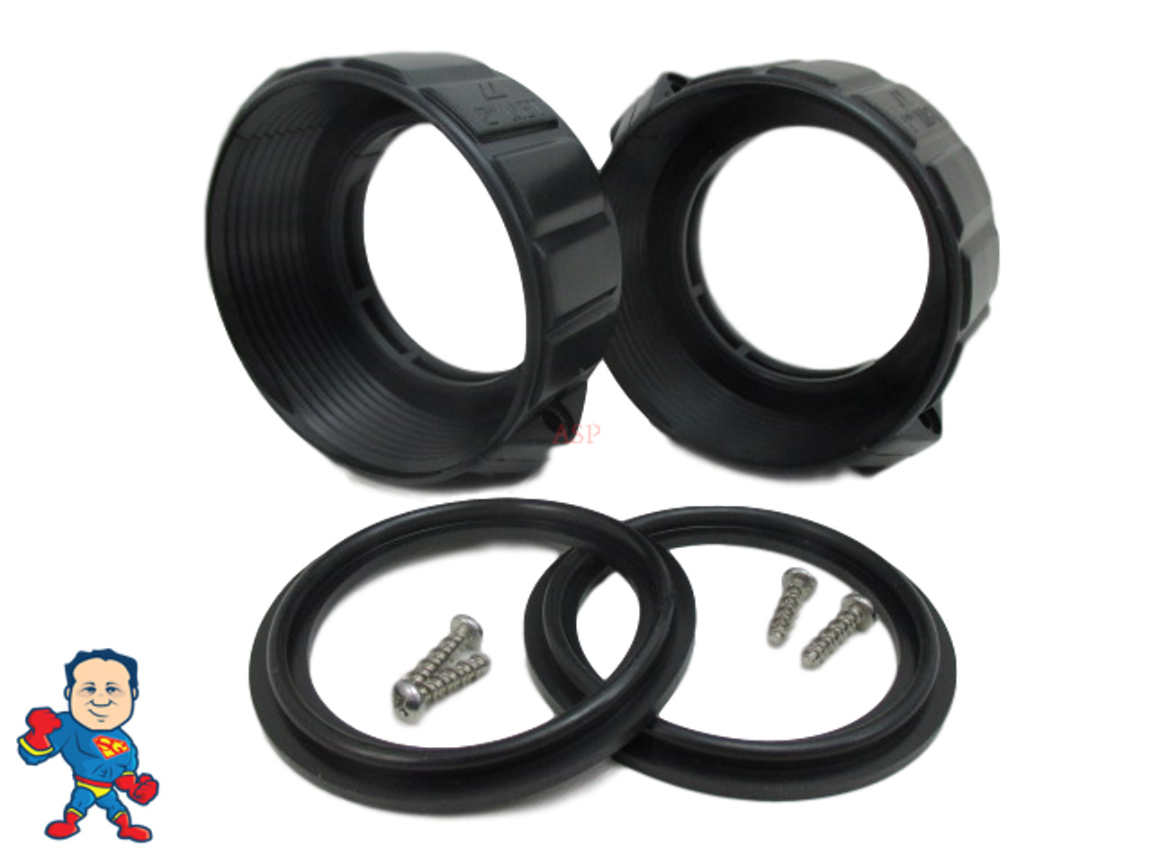 (2X) 2" Split Nut Kit for Heater Union with Gaskets Video How To