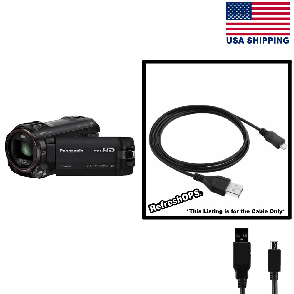 Panasonic HC-W850 Digital Camcorder USB Cable Transfer Cord Replacement