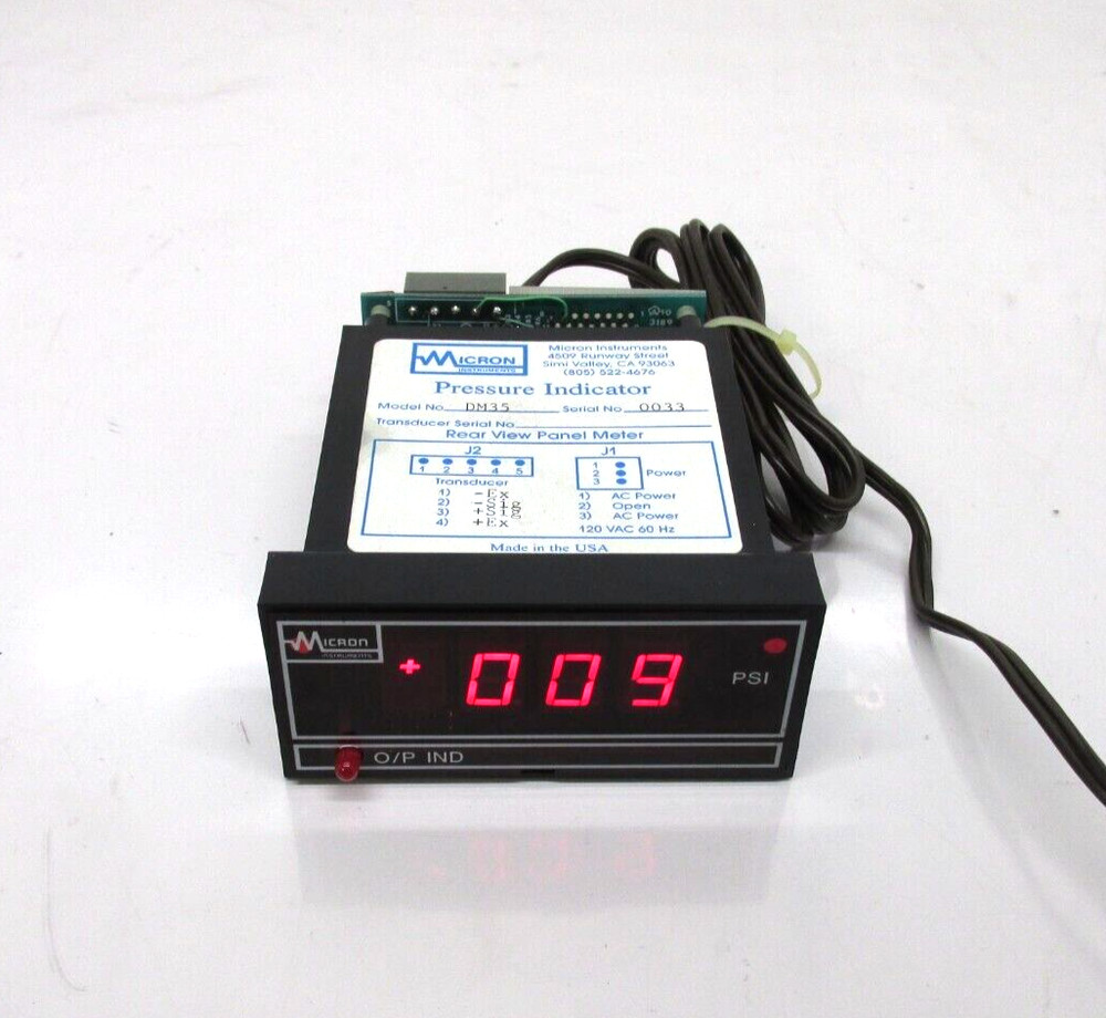 Micron Instruments DM35 Digital Panel Meter BR
