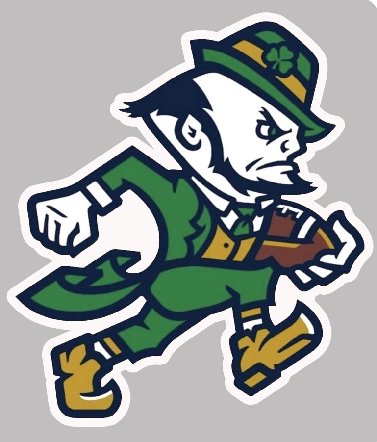 Notre Dame Fighting Irish Football Logo All Weather Vinyl Sticker/Decal 5"