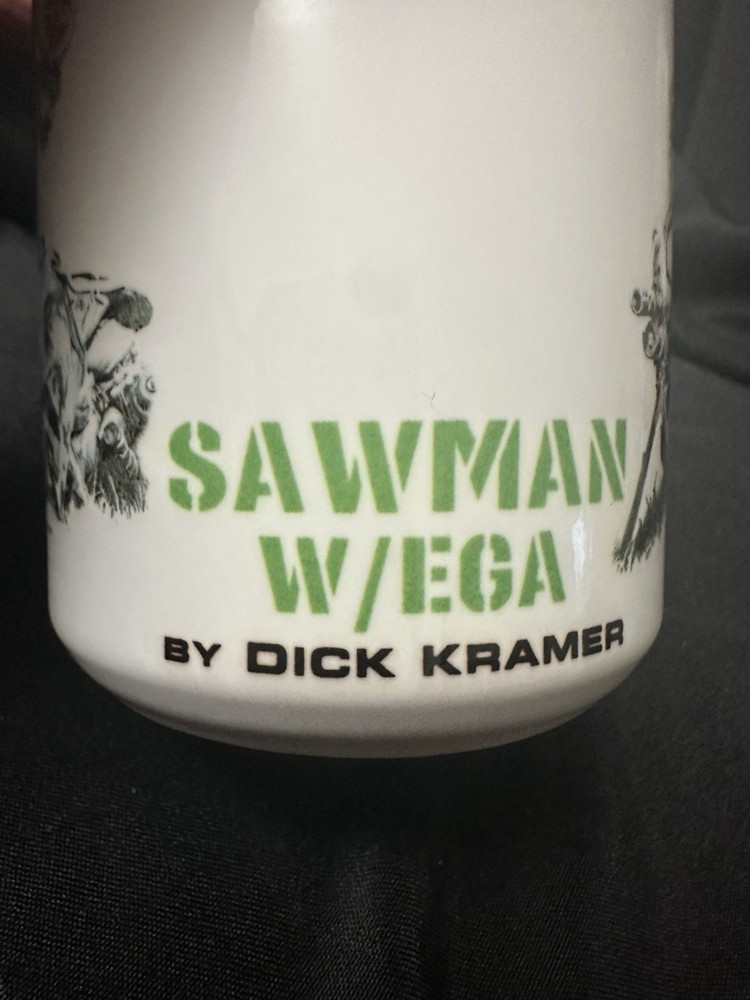 Dick Kramer US Marine Corp Coffee Mug SAWMAN W/EGA