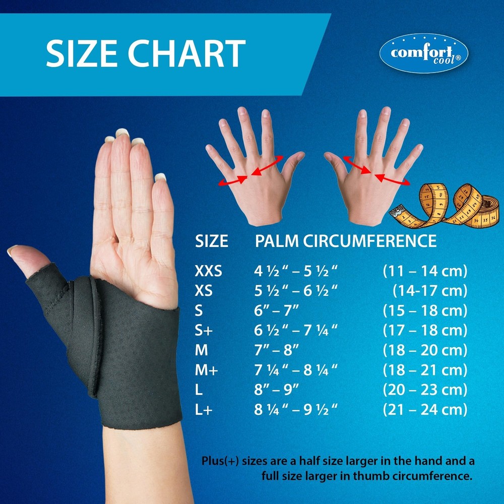 Comfort Cool Thumb CMC Abduction Splint, Small Plus, Right