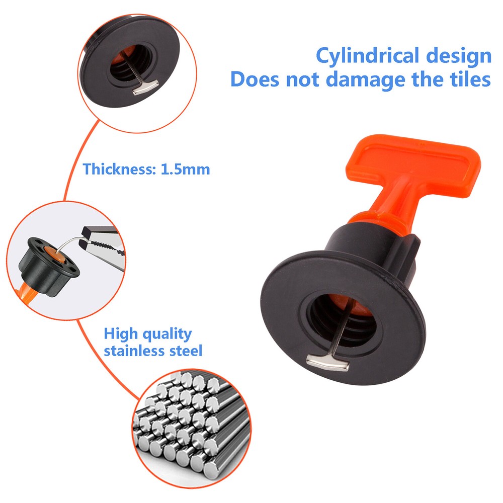 250x Tile Leveling System 1/16" Reusable Tile Leveling Installation Tools