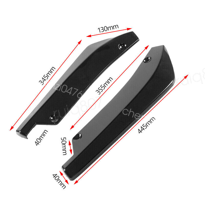 Front Bumper Lower Lip+Rear Diffuser+29" Side Skirts For Ford Focus 12-14