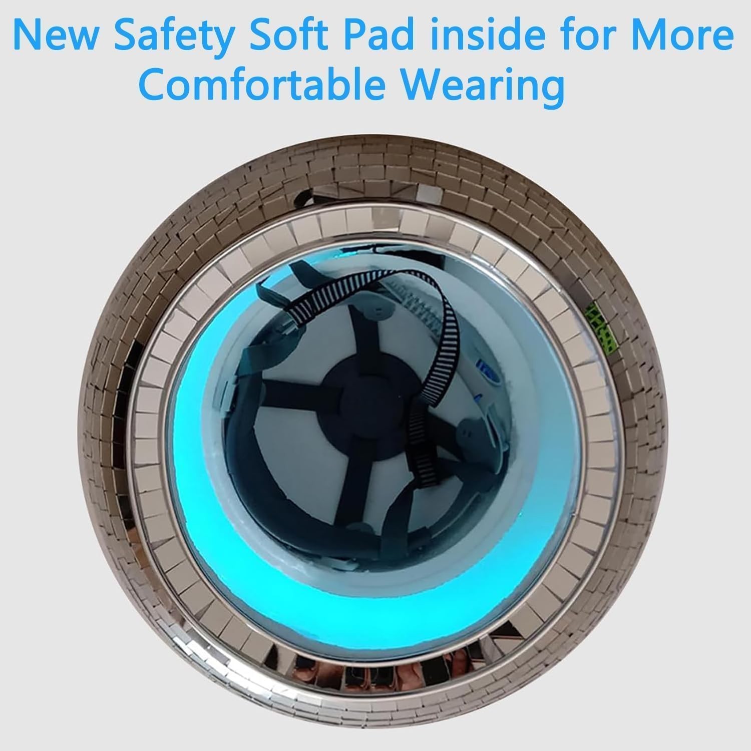 Disco Ball Helmet, Mirror Ball Hat, Sparkling Disco Ball Decoration, Mirror ....