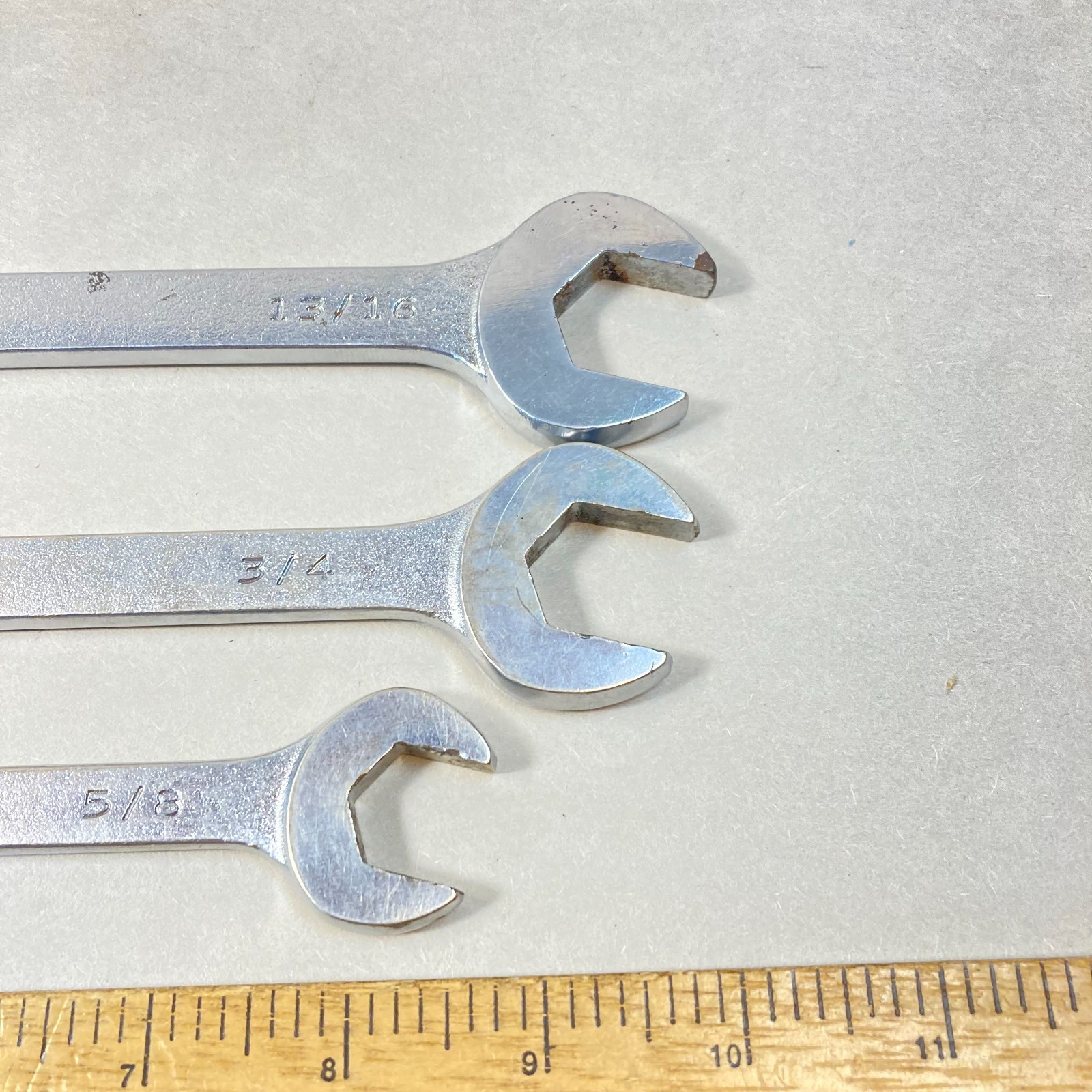 Mac Tools Combination Wrench Set 3 Pc 13/16" 3/4" 5/8" 6 Point CW Series USA