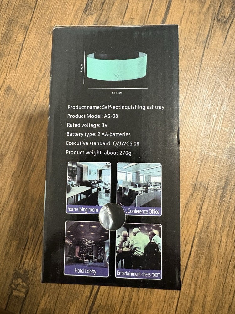 Self - Extinguishing Ashtray