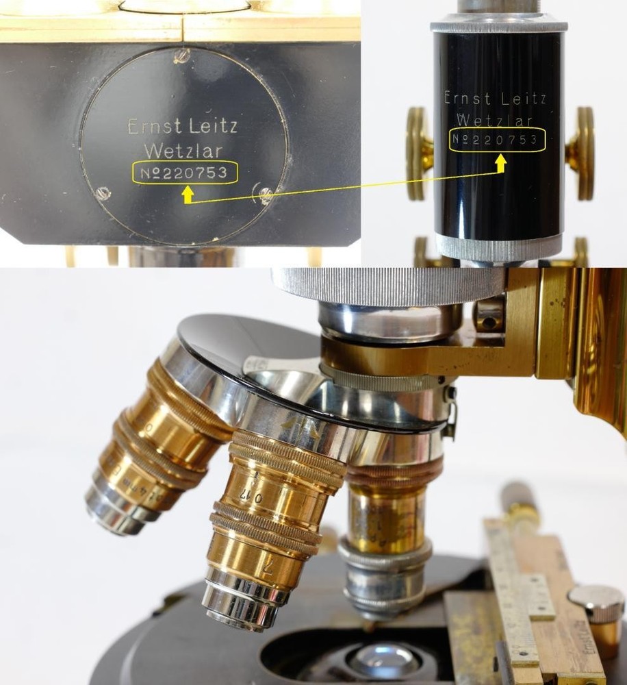 microscope antique collectible Ernst Leitz AABM microscope 1923 Flagship model
