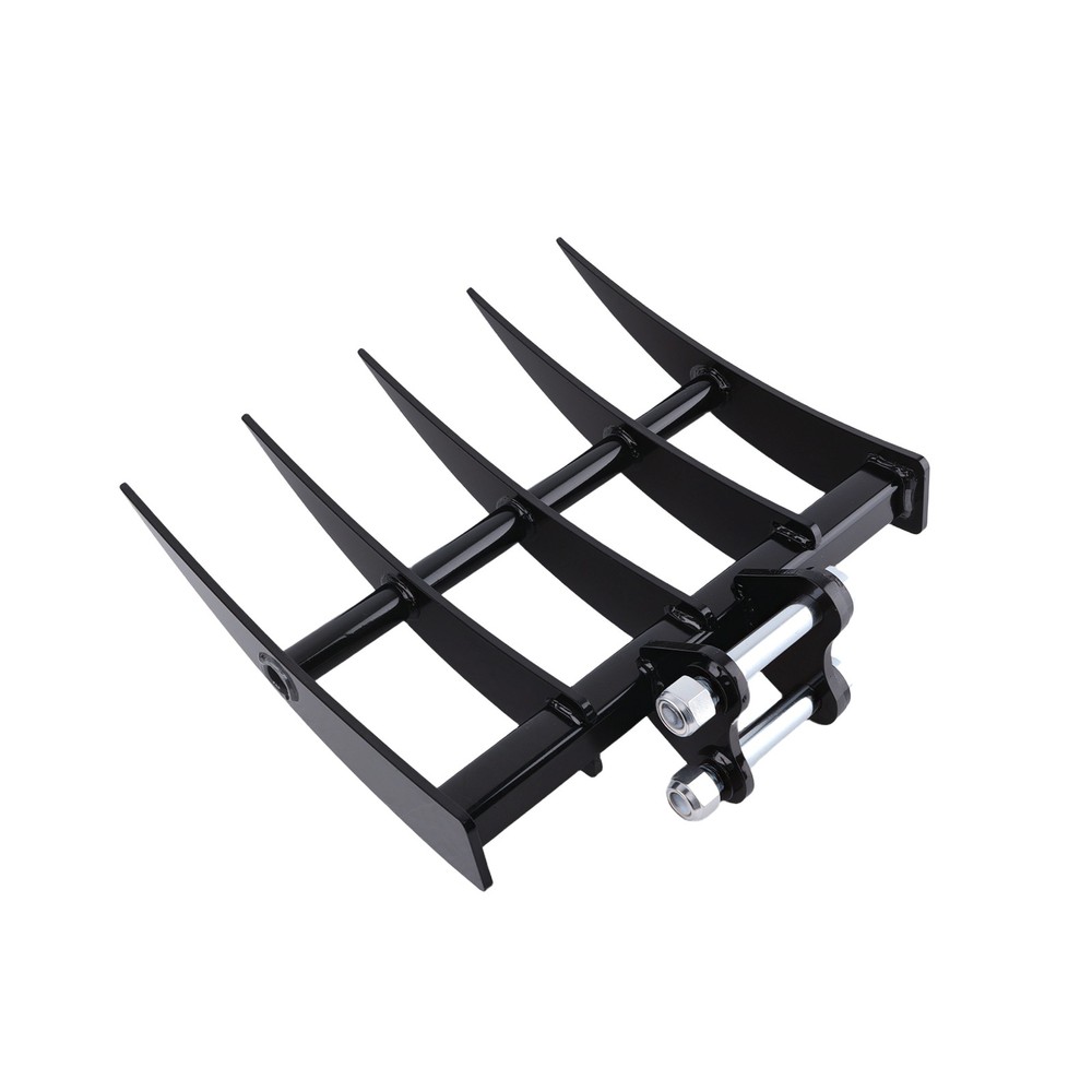 Rake Attachments Tools 19.3" Width for Excavator Soil Removal Ground Leveling