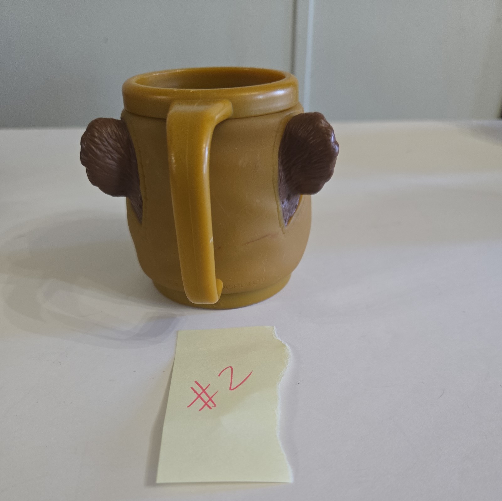 EWOK Mug Cup Star Wars Return of the Jedi 3D Plastic 3.5" Applause 90's