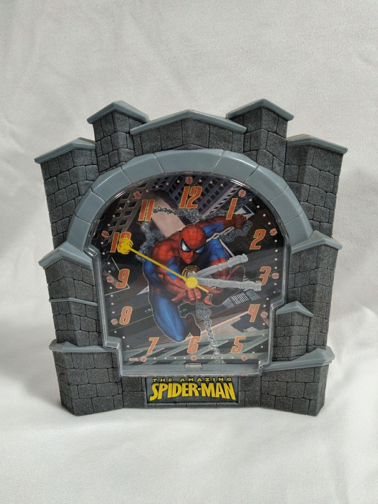 Marvel Spider-Man Tower Rectangular Wall Clock Superhero Clock Amazing Spiderman