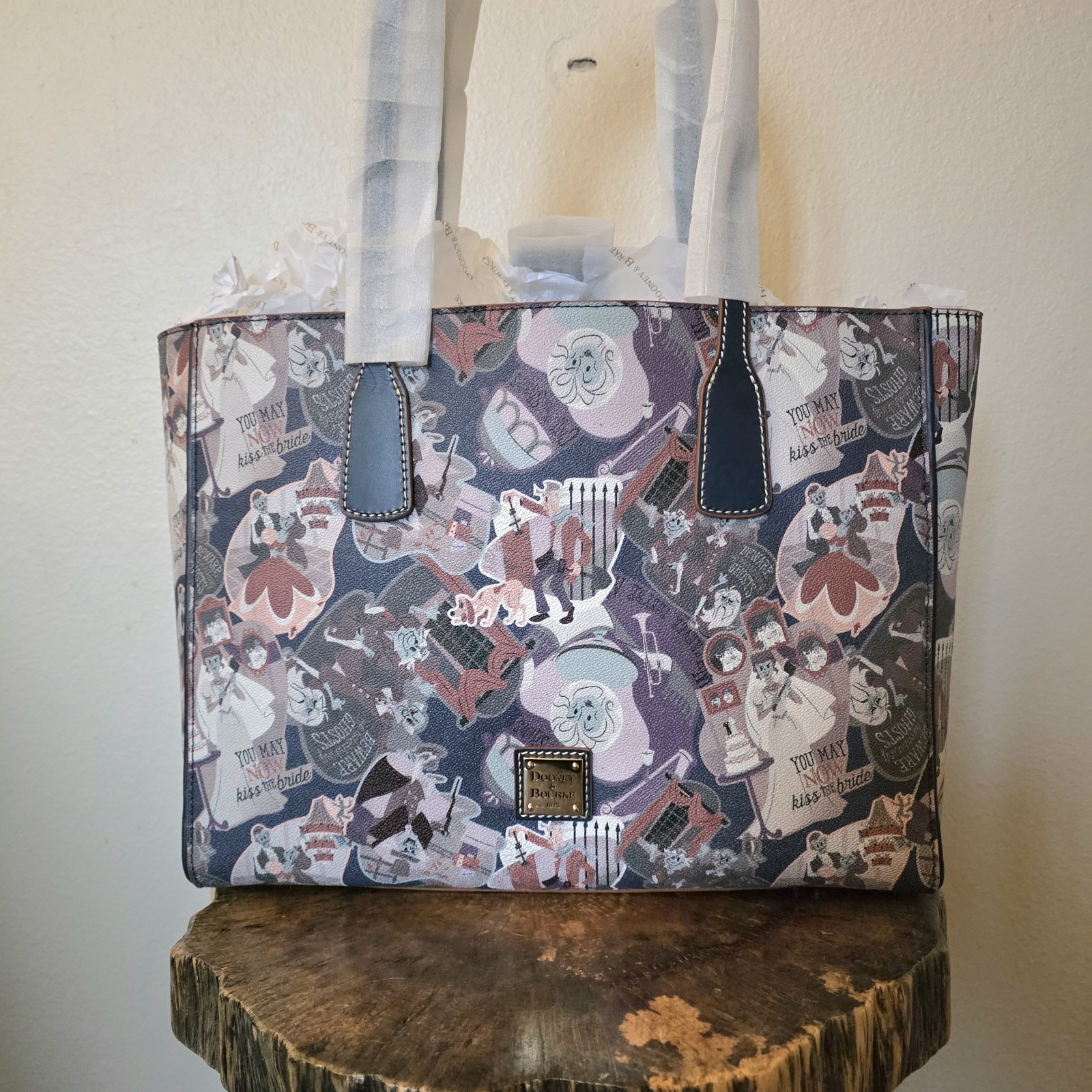 Disney Dooney & Bourke Haunted Mansion Tote Bag D23 Expo Ghost Bride Rare NWT