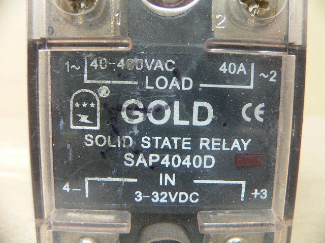 Gold Single-Phase Solid State Relay Sap4040d 40A 40-480V Dc Control