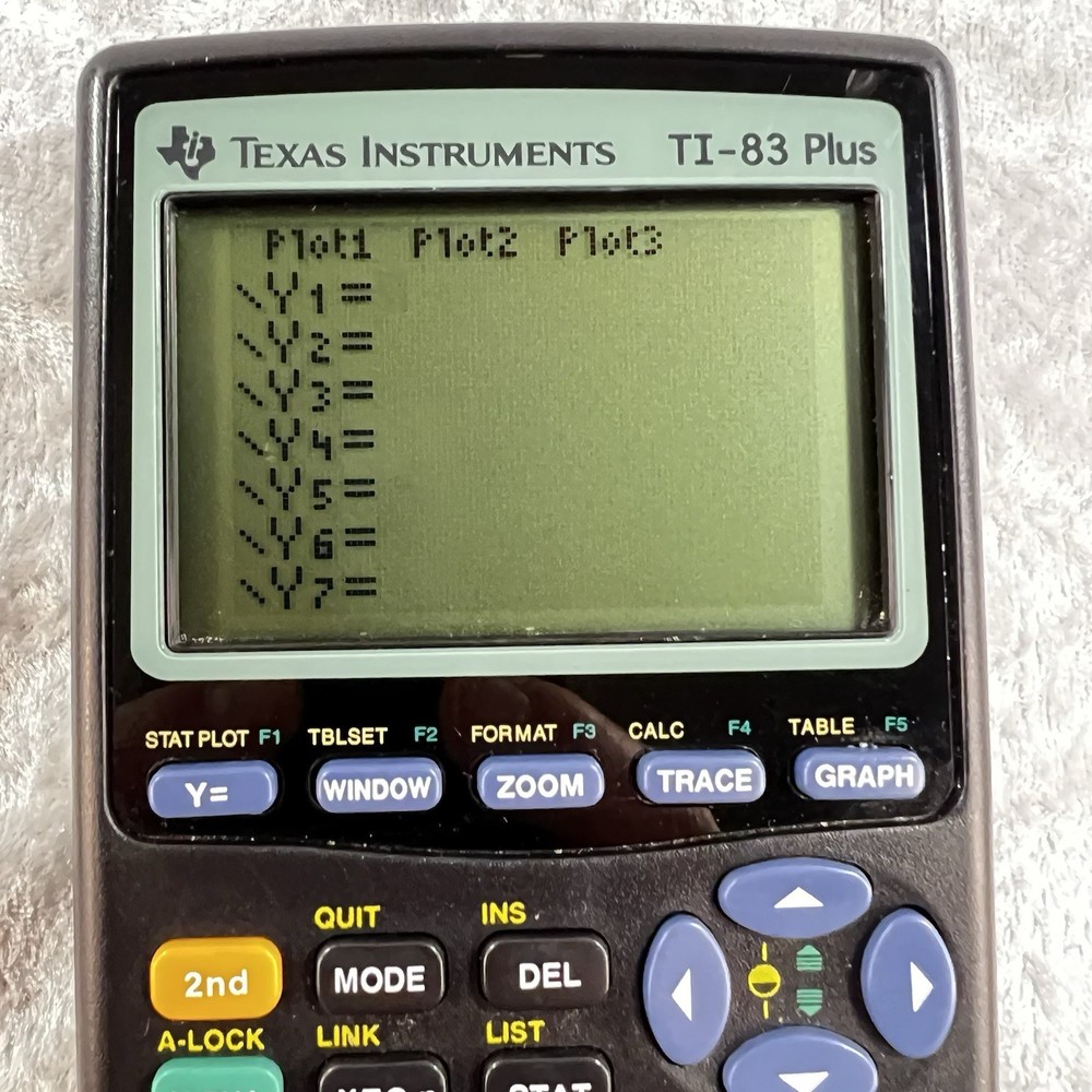 Texas Instruments TI-83 Plus Graphing Calculator w/Cover Tested Working *READ*