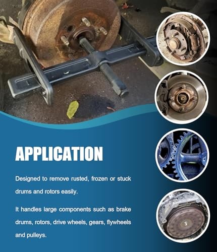 6980 Drum and Rotor Puller, Drum Brake Hub Puller for Removing Hub Drums,