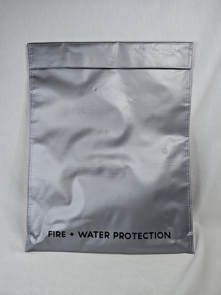 Fireproof Document Bag 15 x 12 Waterproof Document Holder Money Safe Pouch Bag