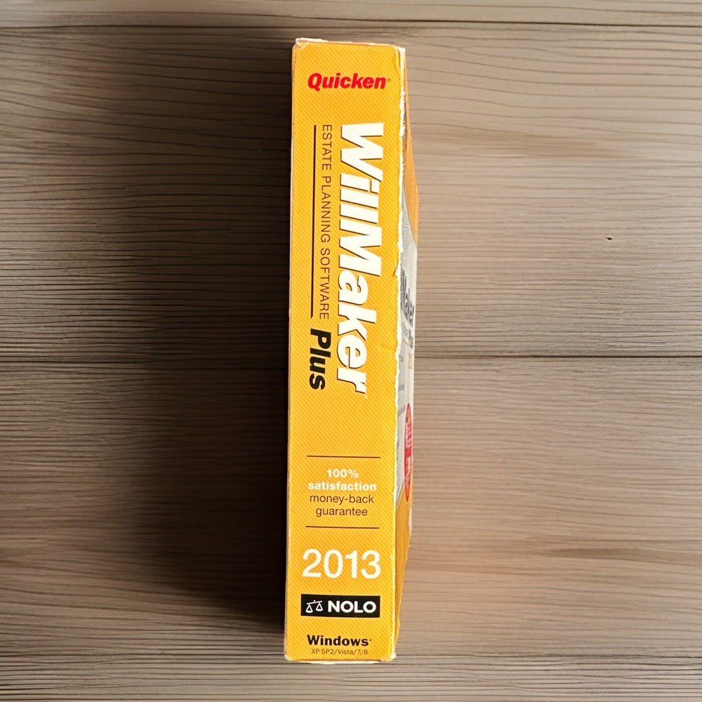 Quicken WillMaker Estate Planning Software Plus 2013 Windows-New Sealed