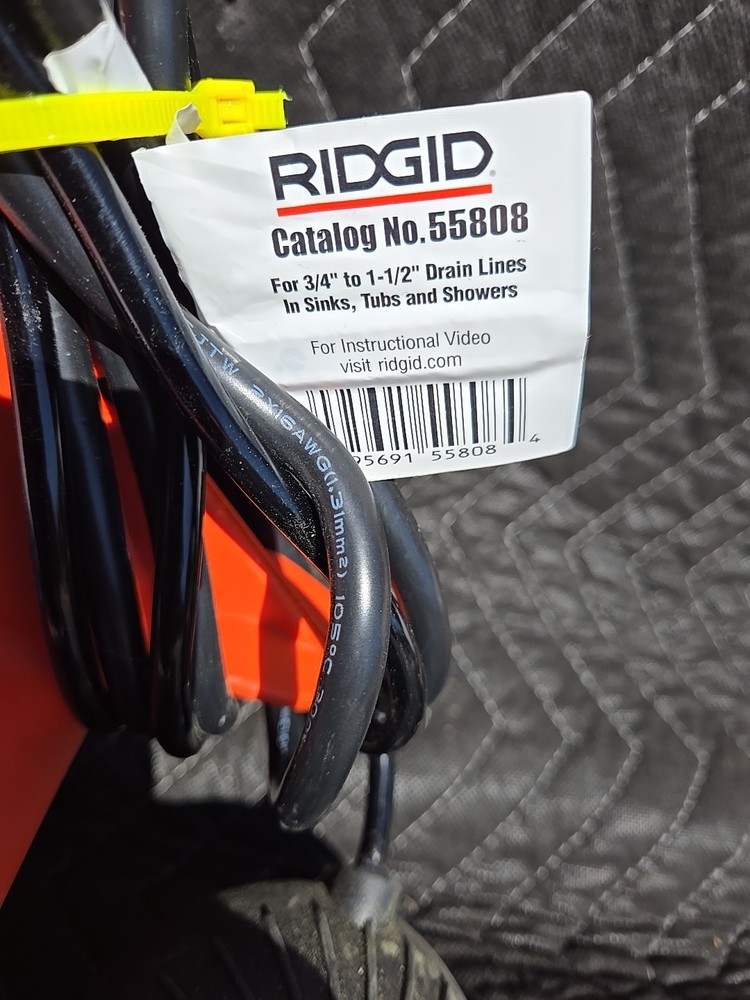 RIDGID PowerClear Drain Cleaning Machine - Red/Black