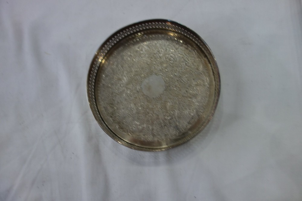 Vintage Silver Plated Wine Bottle Coaster