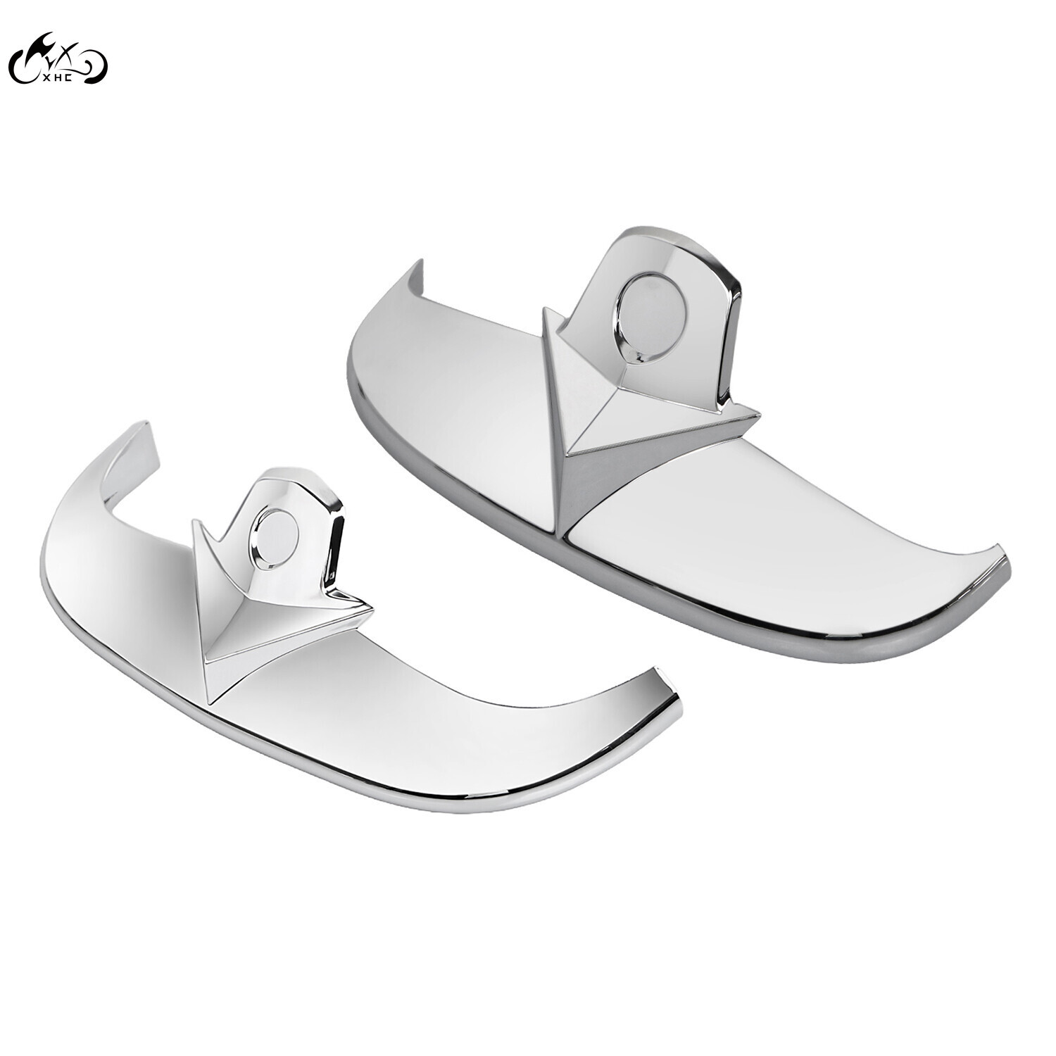 Chrome Front & Rear Fender Tip Mudguard Trim For Harley Heritage Springer FLSTS