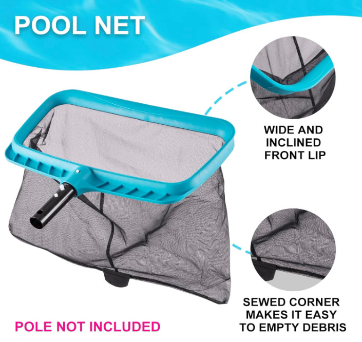 Deluxe Pool Cleaning Kit with 2 Brushes & 2 Skimmer Nets (No Pole)