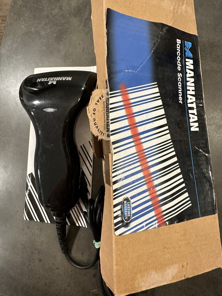 Manhattan USB CCD Barcode Scanner 80 mm 401517 PRE-OWNED / TESTED!