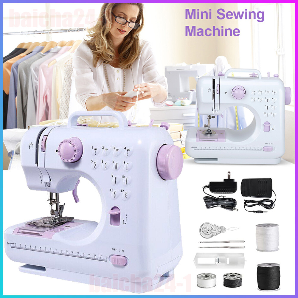 Electric Sewing Machine Portable Crafting Mending Machine 12 Built-In Stitches
