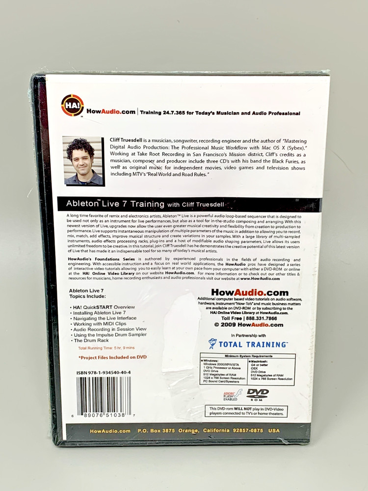 Ableton Live 7 Computer Based Video Tutorial DVD-ROM