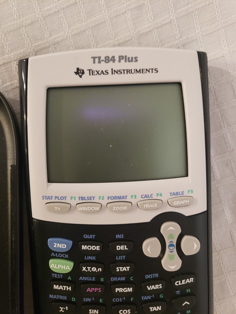 Texas Instruments TI-84 Plus Graphing Calculator Black With Cover