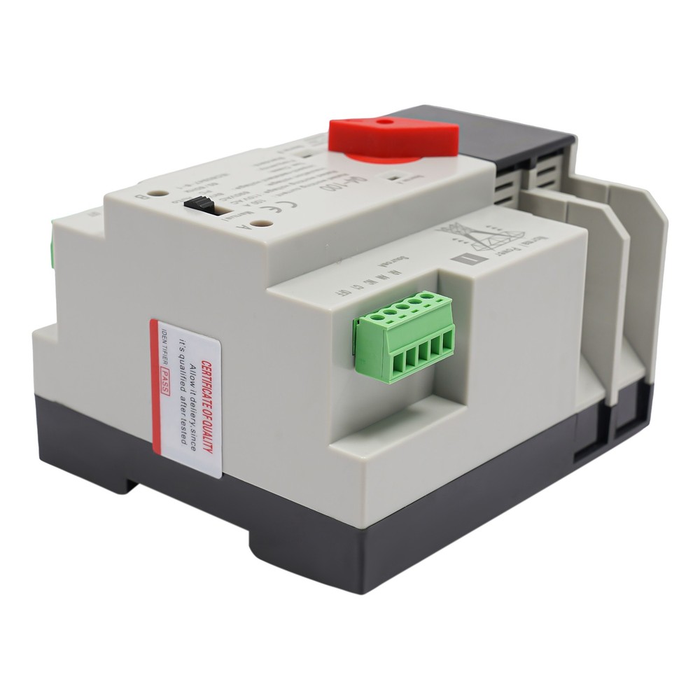 Automatic Transfer Switch 2P 100A Generator Changeover Switch Dual-Power NEW!
