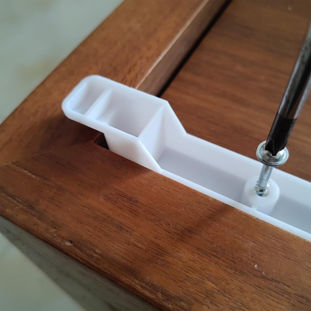 fallingstar 2 Sets (4 clips) False Front Connector & Cabinet Clips 4 White