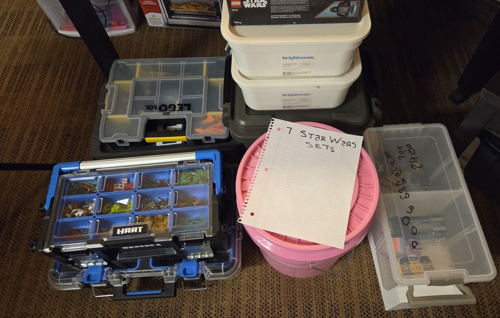 15+ lbs color/accessory sorted Lego Bulk lot