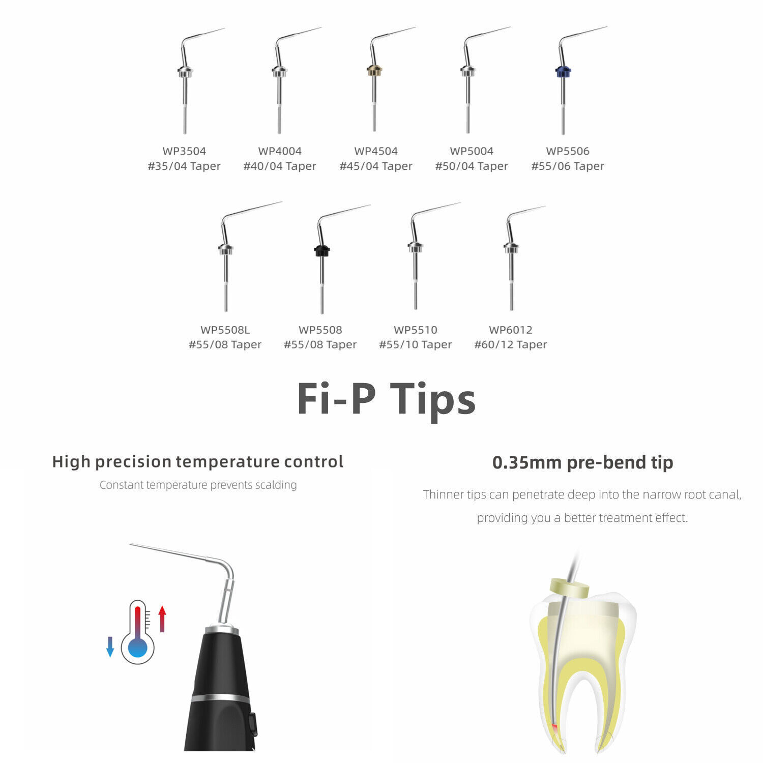 Woodpecker Fi-P Fi-G Fi-E Endo Obturation System Gutta-percha Gun & Pen Tips