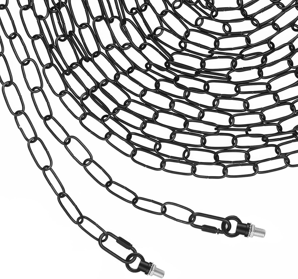 2 Pack Chandelier Chain Extension Hook Eye Nut Ceiling Light Hanging Loop Black