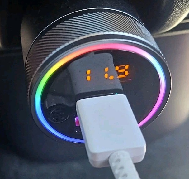 Syncwire Bluetooth 5.4 FM Transmitter For Car 38W PD & QC 3.0 Dual USB Black New