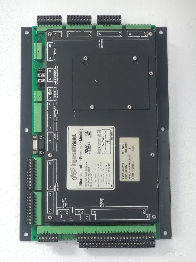 Ingersoll-Rand 22110423 Microcontroller Processor Module 120VAC out 24VDC in