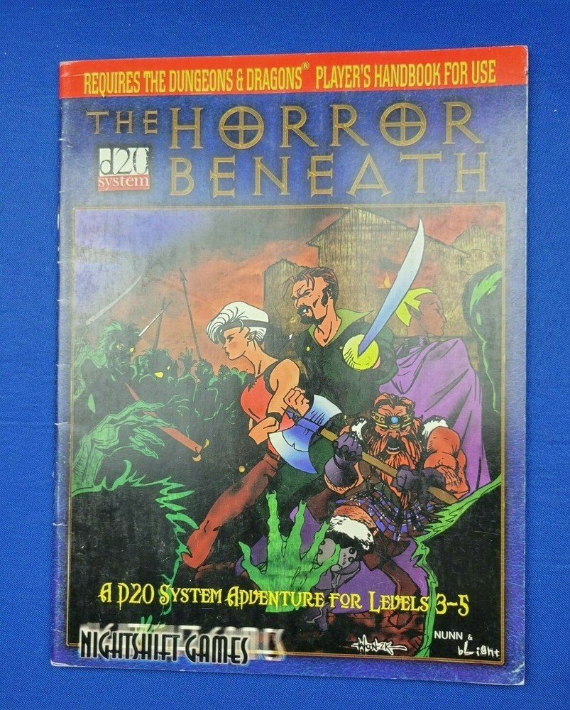 The Horror Beneath - Nightshift Games - D20 - Adventure Module