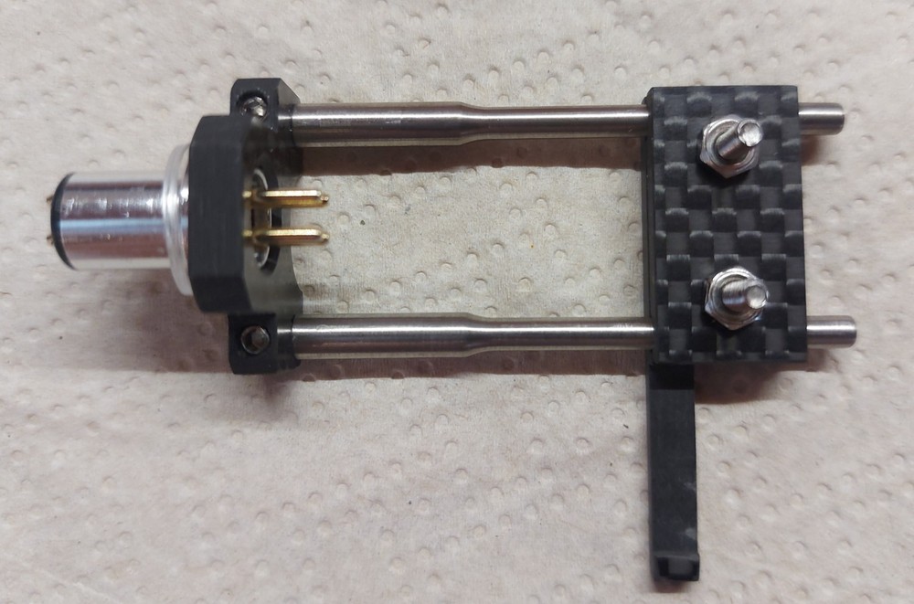 SHELL HEADSHELL NON-MAGNETIC TITANIUM + CARBON - ORSONIC STYLE + OCC LITZ CABLES