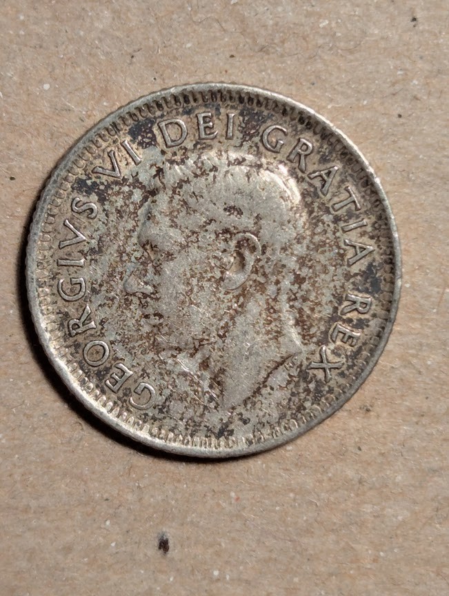 1951 Canada 10 Cents Silver