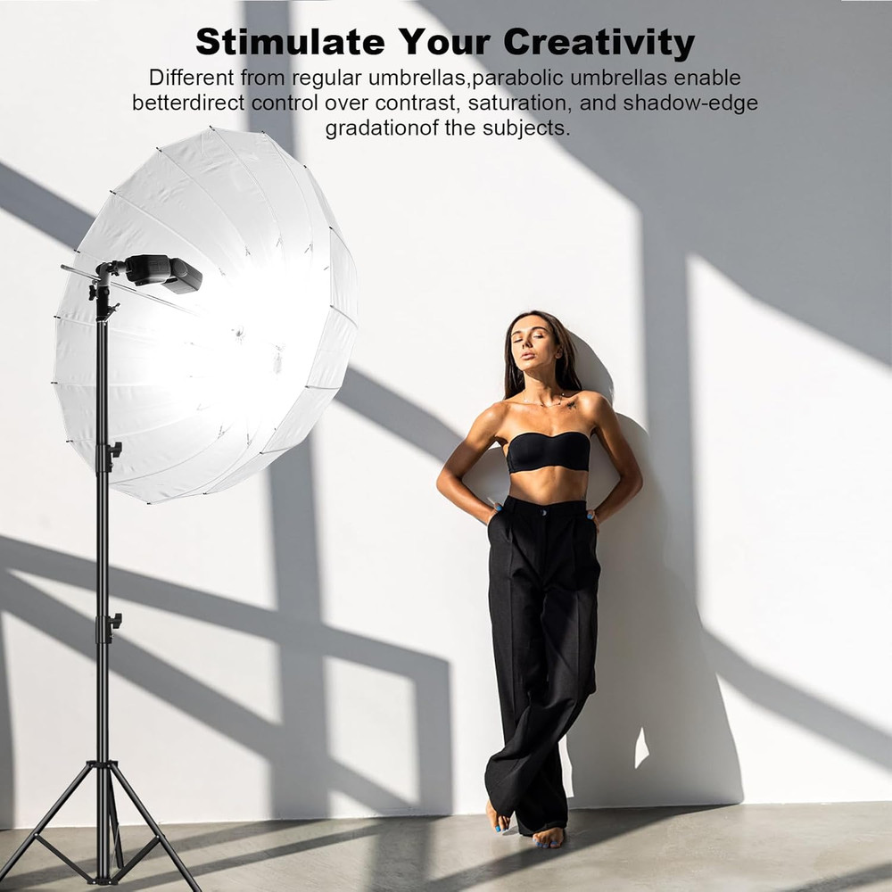 UB-105D 41.3" 105Cm Parabolic Deep White Studio Soft Light Translucent Shoot thr
