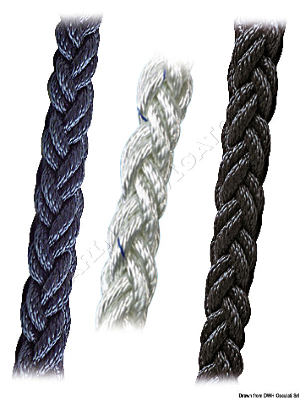 Osculati Square Line braid blue 14 mm