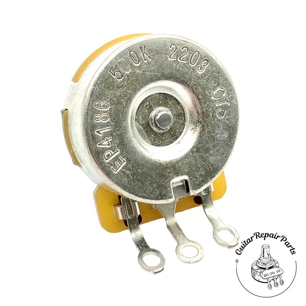 CTS No-Load 500K Potentiometer, Dimpled, 3/8" Bushing, Short Split-Shaft